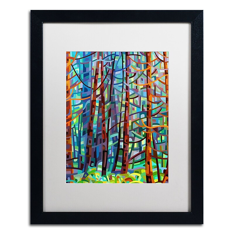 Trademark Fine Art Mandy Budan 'In A Pine Forest' 16 x 20 Framed Art Print (ALI0923-B1620MF) image 1