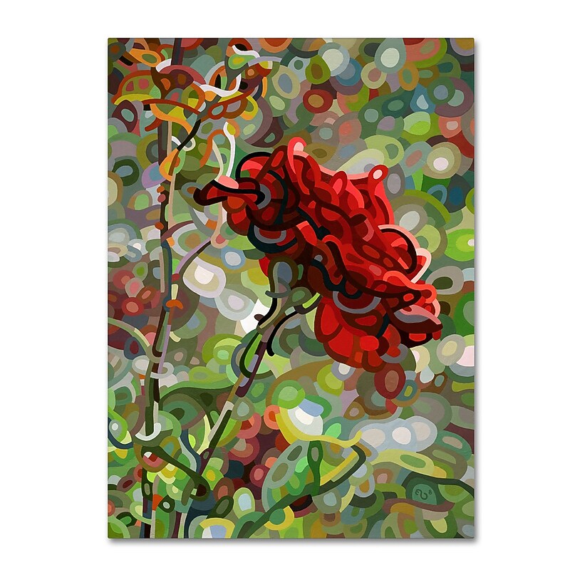 Trademark Fine Art Mandy Budan 'Last Rose Of Summer' 18 x 24 (ALI0926-C1824GG) image 1