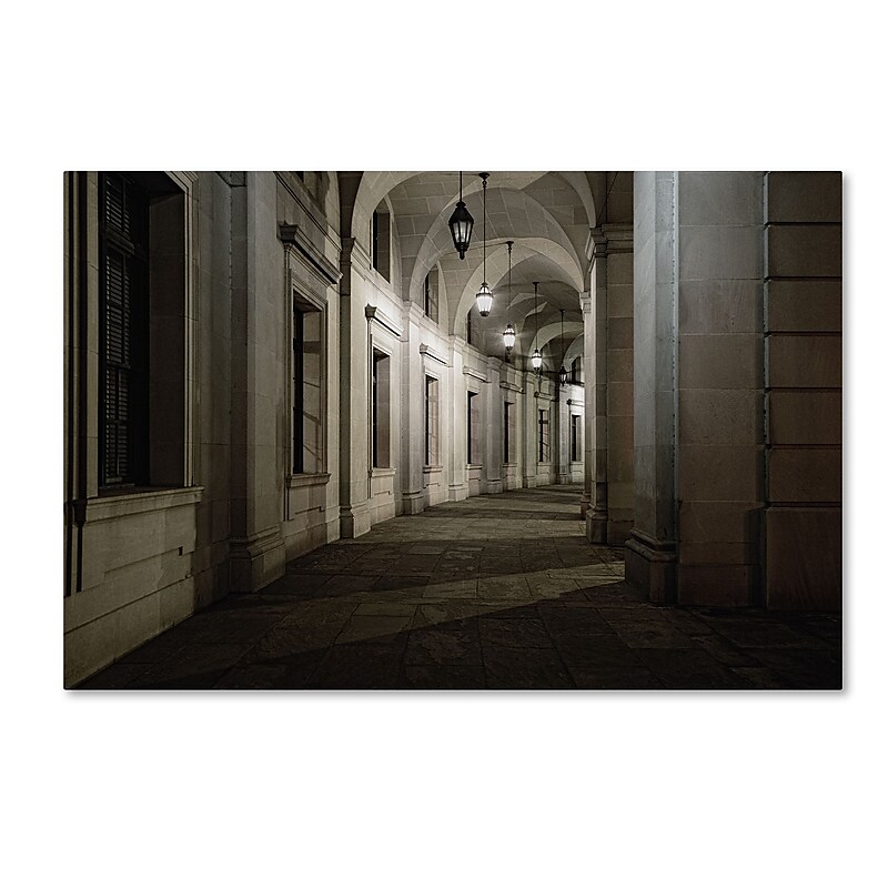 Trademark Fine Art Gregory O'Hanlon 'Ariel Rios Walkway-Night' 22 x 32 (GO0034-C2232GG) image 1