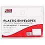JAM Paper Standard Plastic Document File, Letter, Clear, 12/Pack (218V1CL)~#|#~m002636807_sc7