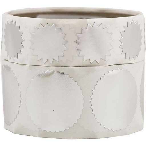 JAM Paper® Circle Round Label Wafer Seals with Serrated Edges, Small (3