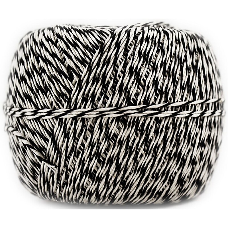 JAM Paper Twine, 1500 ft., Black/White (349527466) image 1