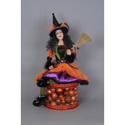 Karen Didion Spooktacular Halloween Lighted Glow Witch Figurine