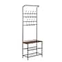 Honey-Can-Do Entryway Storage Valet, Black/Cherry (SHF-03423)~#|#~m002668796_sc7