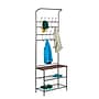 Honey-Can-Do Entryway Storage Valet, Black/Cherry (SHF-03423)~#|#~m002668797_sc7