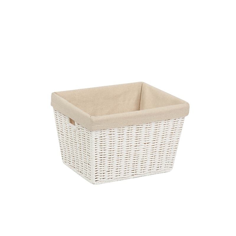 Honey Can Do 39.68 Qt. Large Tall Square Water Hyacinth Basket Natural (STO-02884) image 1