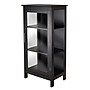 Winsome Poppy Display Cabinet with 3-Sided Tempered Glass, 47.2"H, Black (20523)~#|#~m002680864_sc7