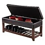 Winsome Monza Storage Bench with Cushion Seat, Espresso (94143)~#|#~m002680938_sc7