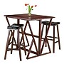Winsome Harrington 3-Piece Wooden Pub Table Set, 31.5" x 39.37", Walnut (94361)~#|#~m002680967_sc7