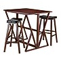 Winsome Harrington 3-Piece Wooden Pub Table Set, 31.5" x 39.37", Walnut (94361)~#|#~m002680968_sc7