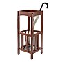 Winsome Rex Umbrella Stand with Metal Tray, Walnut (94712)~#|#~m002681006_sc7