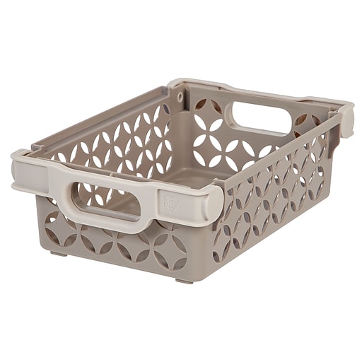 IRIS® Small Decorative Storage Basket, 8 Pack (250100) Staples