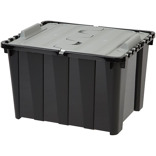 IRIS® 12 Gallon Storage Tote with Hinged Lid, 6 Pack (139633) at Staples