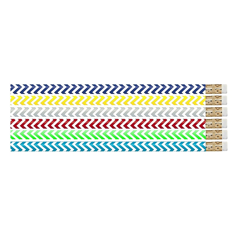 Musgrave Pencil Company Geometric Glitz Wooden Pencil, 0.5mm, #2 Hard Lead, 144/Box (MUS2540G) image 1