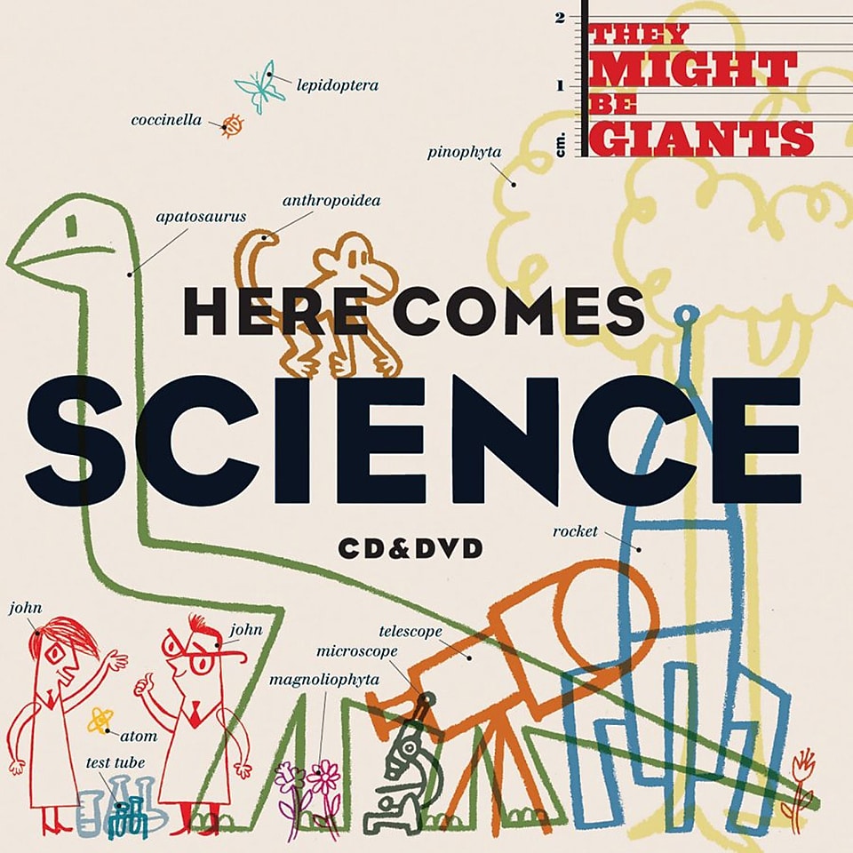 Flipside They Might Be Giants Here Comes Science Elementary through Middle School 2 Disc Set, CD+DVD, (TAF10243)