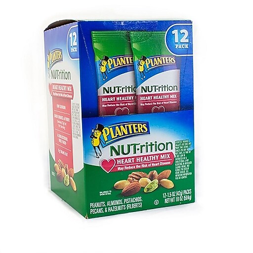Planters NutTrition Heart Healthy Mix 12 Pack (22000496) Staples
