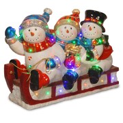 National Tree Co. Sledding 3 Snowmen Christmas Decoration