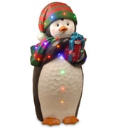National Tree Co. Penguin Holding Gift Christmas Decoration