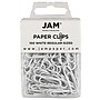 JAM Paper Small Paper Clips, White,3 Packs of 100 (2183755B)~#|#~m002765262_sc7