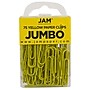 JAM Paper Jumbo Paper Clips, Yellow, 3 Packs of 75 (42182236B)~#|#~m002765345_sc7