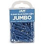 JAM Paper Jumbo Paper Clips, Baby Blue, 3 Packs of 75 (221819034B)~#|#~m002765365_sc7