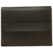 JAM Paper® Thick Portfolio File Carrying Case with Elastic Band, 10 x 1 1/4 x 13 1/4, Black, Sold Individually (2154512315)