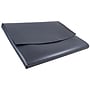 JAM Paper Leather Portfolio Case with Snap Closure, Blue, 12/Carton (2233320840B)~#|#~m002765476_sc7