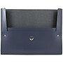 JAM Paper Leather Portfolio Case with Snap Closure, Blue, 12/Carton (2233320840B)~#|#~m002765478_sc7