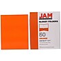 JAM Paper Laminated 2-Pocket Glossy Presentation Folders, Orange, 25/Pack (385GORD)~#|#~m002765521_sc7