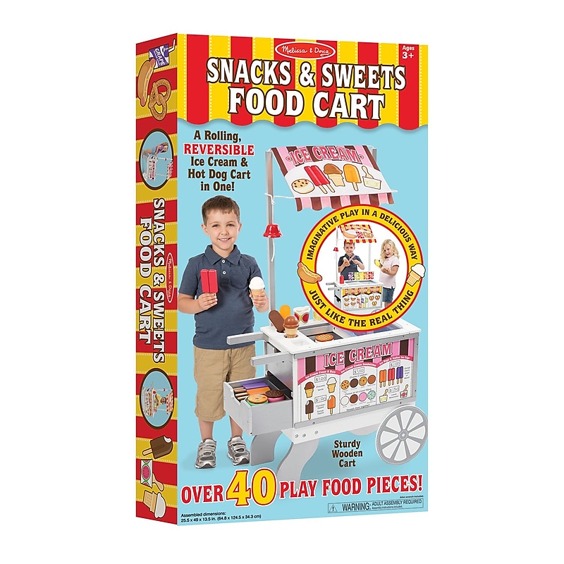 Melissa & Doug Snacks & Sweets Food Cart (9350) image 1