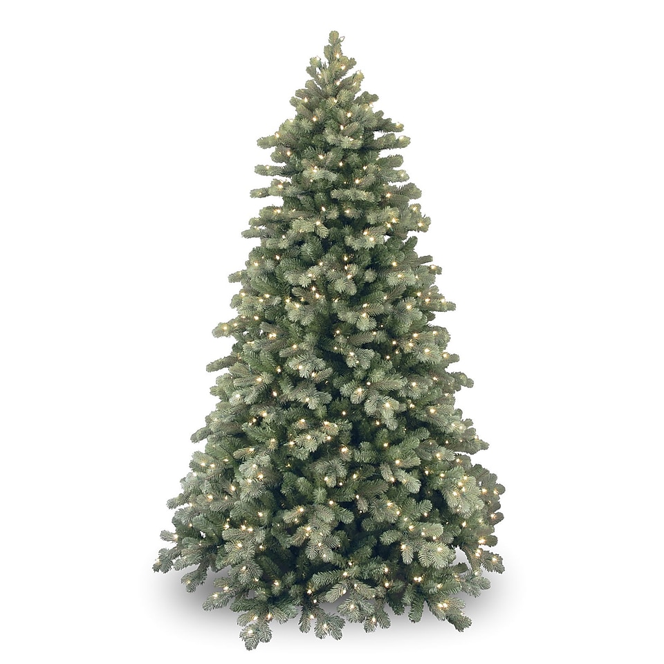 National Tree Co. 7.5 Colorado Spruce Frosted Artificial Christmas Tree w/750 Clear Lights w/Stand