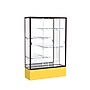 Ghent Spirit 48"W x 72"H x 16"D Floor Case, Mirror Back, Dk. Bronze Finish, Golden Rod Base~#|#~m002839556_sc7