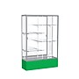 Ghent Spirit 48"W x 72"H x 16"D Floor Case, Mirror Back, Satin Finish, Kelly Green Base~#|#~m002839562_sc7