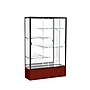 Ghent Spirit 48"W x 72"H x 16"D Floor Case, Mirror Back, Dk. Bronze Finish, Maroon Base~#|#~m002839563_sc7
