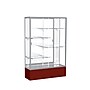 Ghent Spirit 48"W x 72"H x 16"D Floor Case, Mirror Back, Satin Finish, Maroon Base~#|#~m002839565_sc7