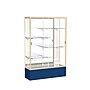 Ghent Spirit 48"W x 72"H x 16"D Floor Case, Mirror Back, Champagne Finish, Navy Base~#|#~m002839567_sc7