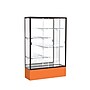 Ghent Spirit 48"W x 72"H x 16"D Floor Case, Mirror Back, Dk. Bronze Finish, Orange Base~#|#~m002839569_sc7