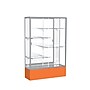 Ghent Spirit 48"W x 72"H x 16"D Floor Case, Mirror Back, Satin Finish, Orange Base~#|#~m002839571_sc7