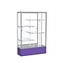 Ghent Spirit 48"W x 72"H x 16"D Floor Case, Mirror Back, Satin Finish, Purple Base~#|#~m002839574_sc7
