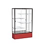 Ghent Spirit 48"W x 72"H x 16"D Floor Case, Mirror Back, Dk. Bronze Finish, Red Base~#|#~m002839575_sc7