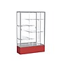 Ghent Spirit 48"W x 72"H x 16"D Floor Case, Mirror Back, Satin Finish, Red Base~#|#~m002839577_sc7