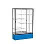 Ghent Spirit 48"W x 72"H x 16"D Floor Case, Mirror Back, Dk. Bronze Finish, Royal Blue Base~#|#~m002839578_sc7