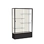 Ghent Spirit 48"W x 72"H x 16"D Floor Case, Plaque Back, Dk. Bronze Finish, Black Base~#|#~m002839581_sc7