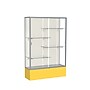 Ghent Spirit 48"W x 72"H x 16"D Floor Case, Plaque Back, Satin Finish, Golden Rod Base~#|#~m002839588_sc7