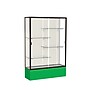 Ghent Spirit 48"W x 72"H x 16"D Floor Case, Plaque Back, Dk. Bronze Finish, Kelly Green Base~#|#~m002839589_sc7