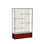 Ghent Spirit 48"W x 72"H x 16"D Floor Case, Plaque Back, Satin Finish, Maroon Base~#|#~m002839594_sc7