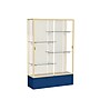 Ghent Spirit 48"W x 72"H x 16"D Floor Case, Plaque Back, Champagne Finish, Navy Base~#|#~m002839596_sc7