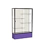 Ghent Spirit 48"W x 72"H x 16"D Floor Case, Plaque Back, Dk. Bronze Finish, Purple Base~#|#~m002839600_sc7