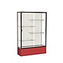 Ghent Spirit 48"W x 72"H x 16"D Floor Case, Plaque Back, Dk. Bronze Finish, Red Base~#|#~m002839604_sc7