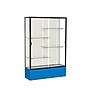 Ghent Spirit 48"W x 72"H x 16"D Floor Case, Plaque Back, Dk. Bronze Finish, Royal Blue Base~#|#~m002839606_sc7